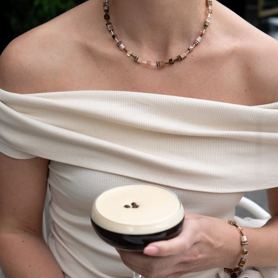 Coeur De Lion GeoCUBE Iconic Bracelet - Mocha Mousse - 2838301100