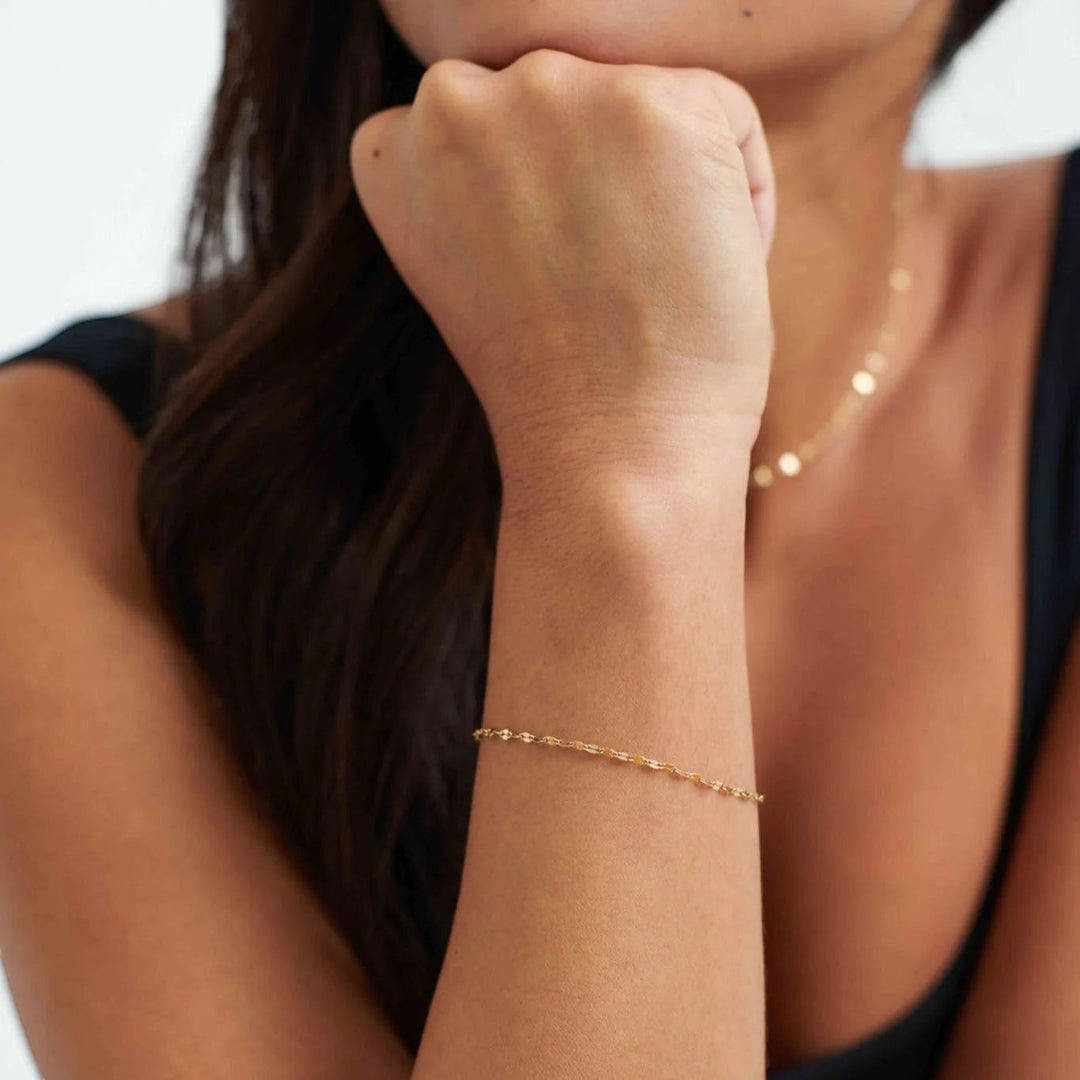 D.Louise Single Dainty Gold Bracelet