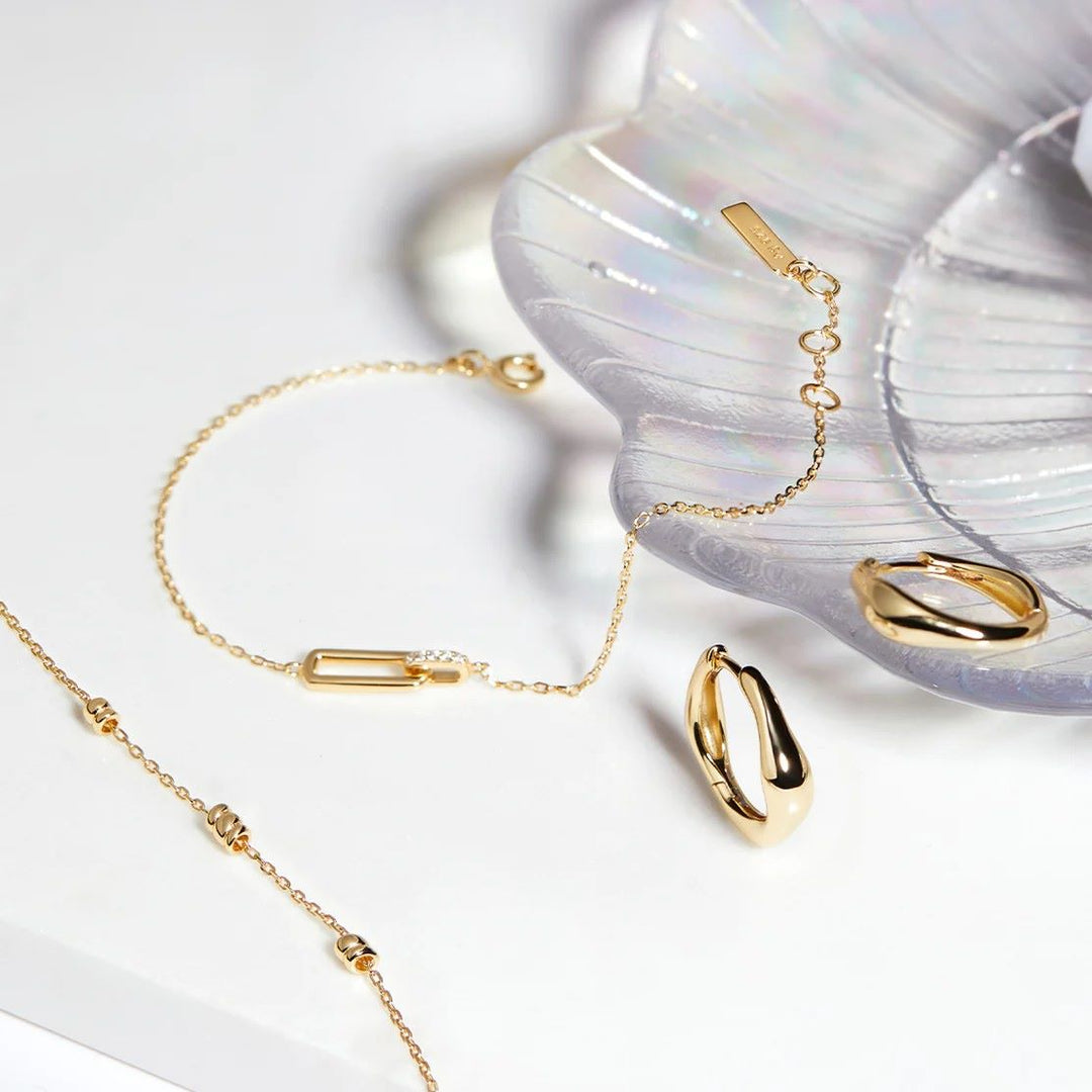Ania Haie Gold Glam Interlock Bracelet - B037-01G