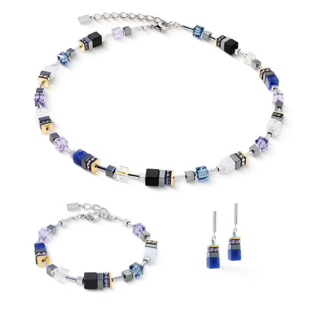 Coeur De Lion GeoCUBE Precious Motion Bracelet - Blue Moon Bicolour - 3017300708