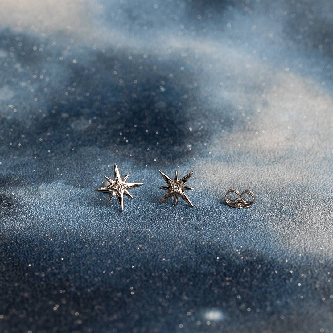 Kit Heath CÃ©leste North Star Stud Earrings - 30466CZ