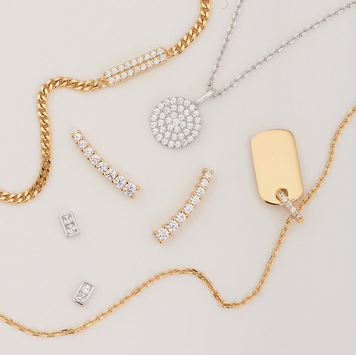 Ania Haie Glam Disc Pendant Necklace Silver