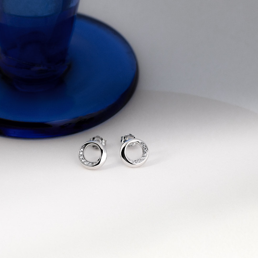 Kit Heath Bevel Cirque CZ Stud Earrings 3152CZ
