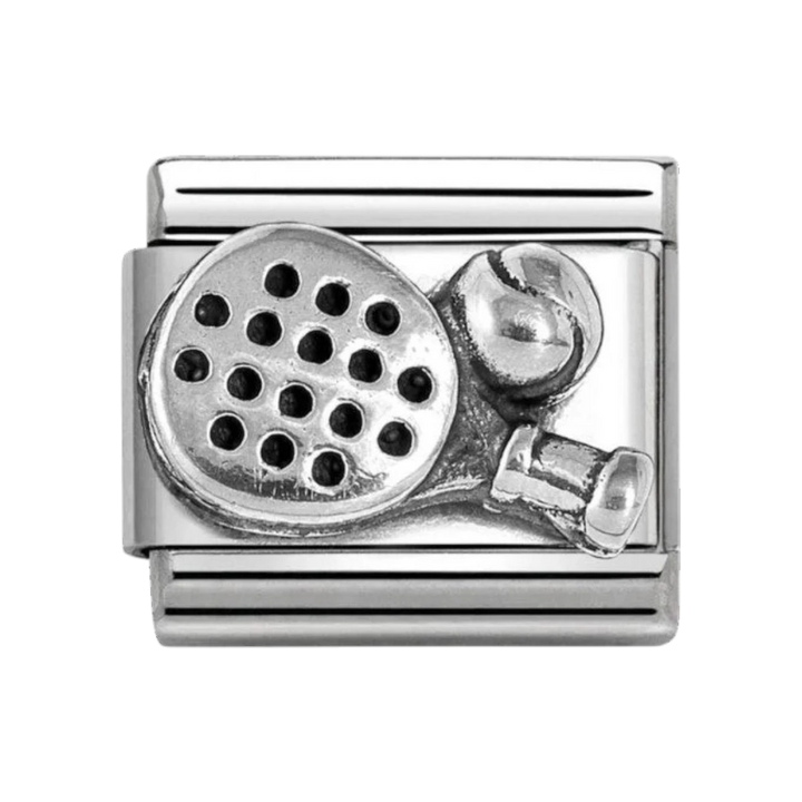 Nomination Classic Silver Tennis Racket and Ball Charm 330101/78