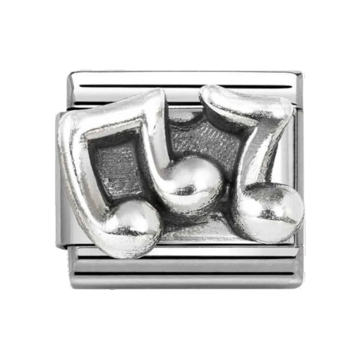 Nomination Classic Silver Oxidised Musical Notes Charm 330101/86