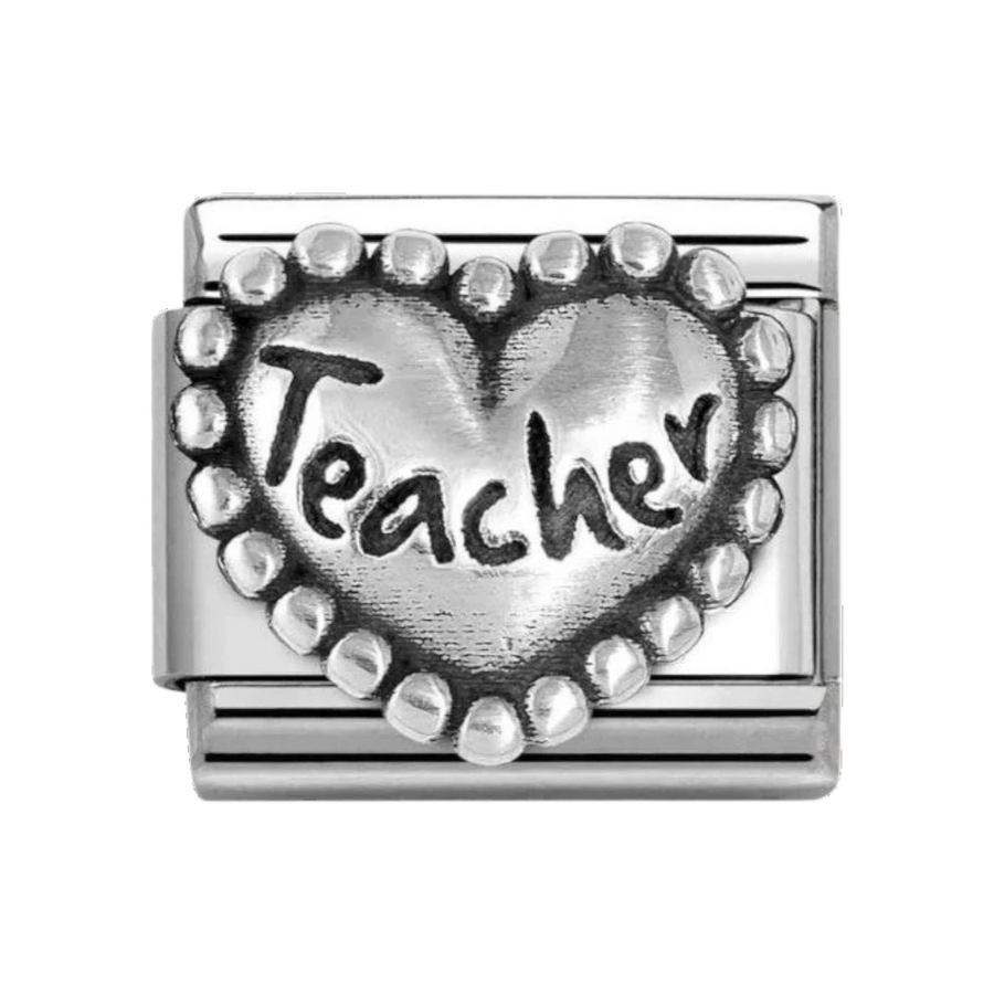 Nomination Teacher Heart with Dots Charm 330101/89