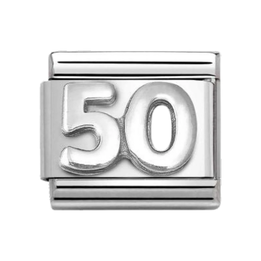 Nomination Classic Oxidised Silver Number 50 Charm 330101_60