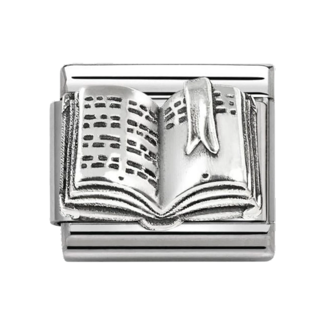 Nomination Classic Silver Oxidised Book Charm 330101/85