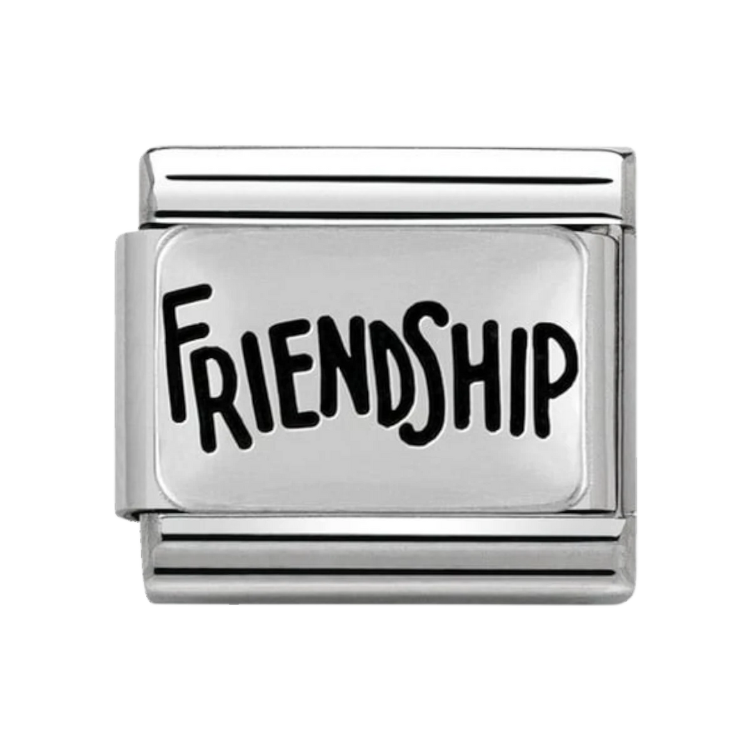 Nomination Classic Charm Oxidised Steel and 925 Silver Friendship 330102_40