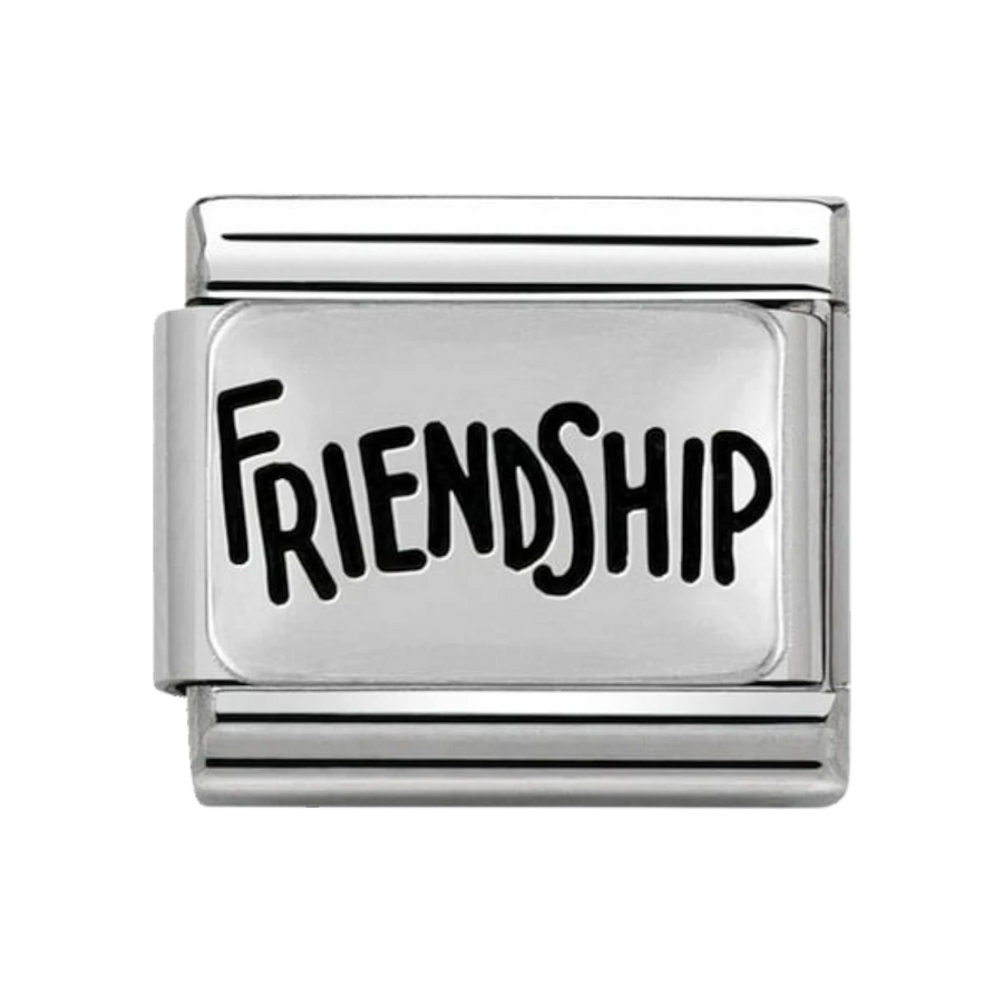 Nomination Classic Charm Oxidised Steel and 925 Silver Friendship 330102_40