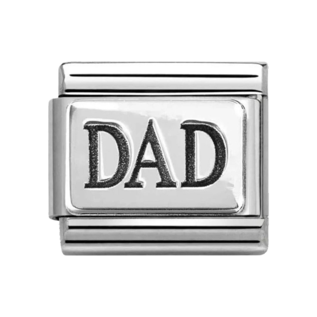 Nomination Classic Oxidised Dad Silver Charm - 330102_63