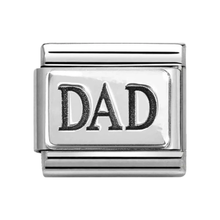 Nomination Classic Oxidised Dad Silver Charm - 330102_63