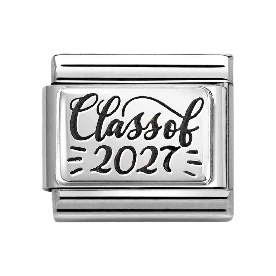 Niche Jewellery Nomination Silver Oxidised Class of 2027 Charm