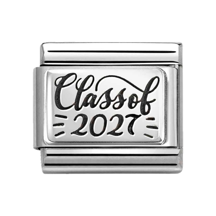 Niche Jewellery Nomination Silver Oxidised Class of 2027 Charm