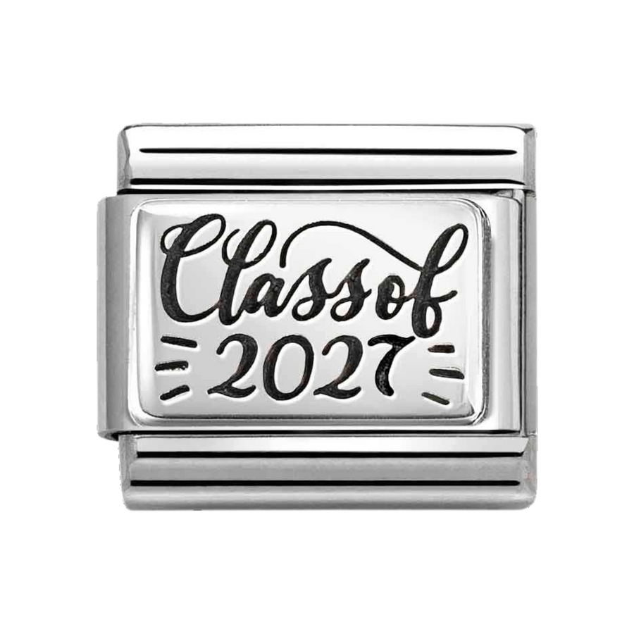 Niche Jewellery Nomination Silver Oxidised Class of 2027 Charm