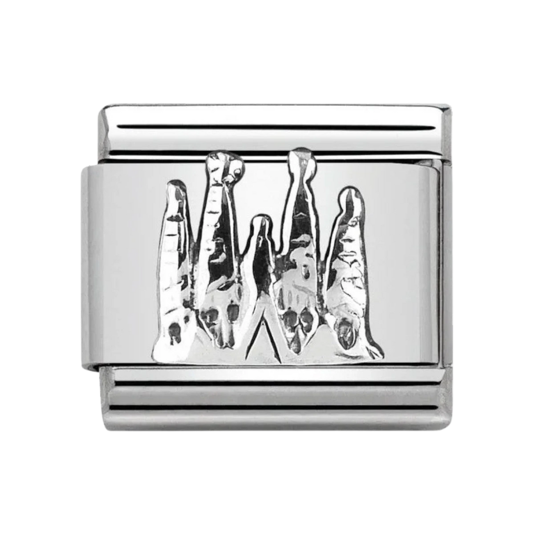 Nomination Classic Silver Sagrada Familia Charm. Item code 330105_23.