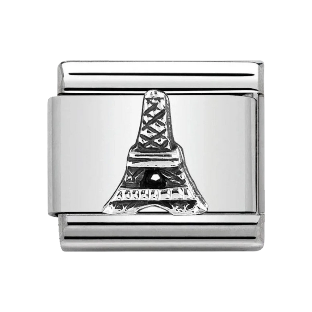 Nomination Classic Silver Monuments Eiffel Tower Charm. Item code 330105/32