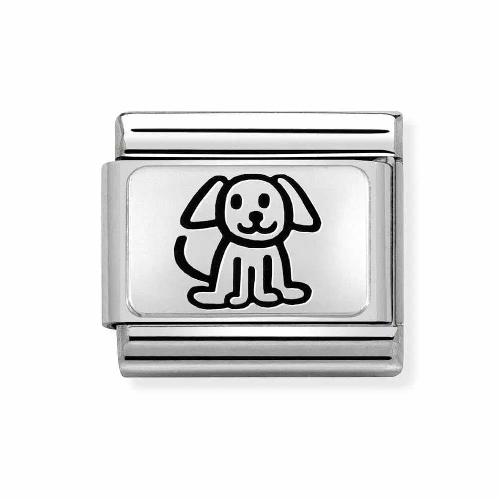 Nomination Classic Stainless Steel and Silver Charm - Family Dog 330109_52