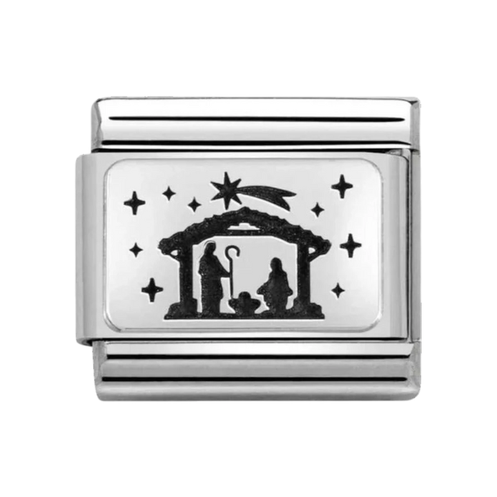 Nomination Silver Nativity Charm. Item Code 330111/38