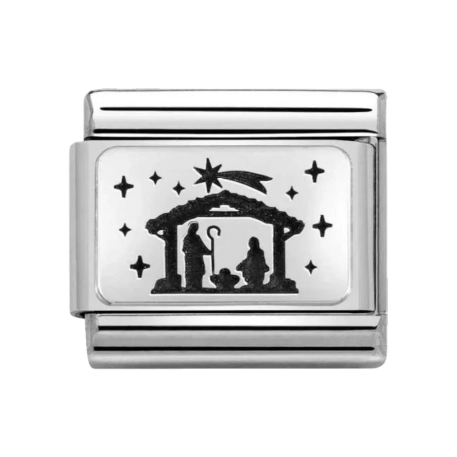 Nomination Silver Nativity Charm. Item Code 330111/38