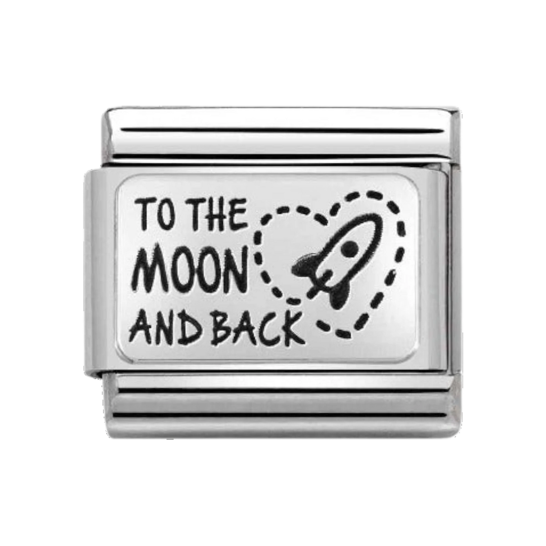 Nomination Classic Silver Charm - To The Moon and Back