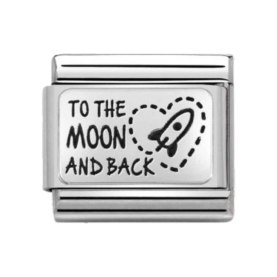Nomination Classic Silver Charm - To The Moon and Back