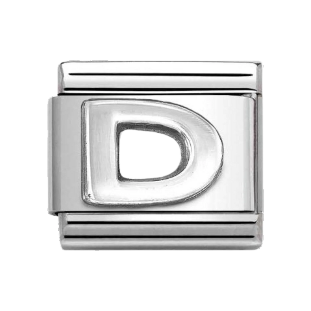 Nomination Classic Oxidised Silver Letter D Charm 330113_04