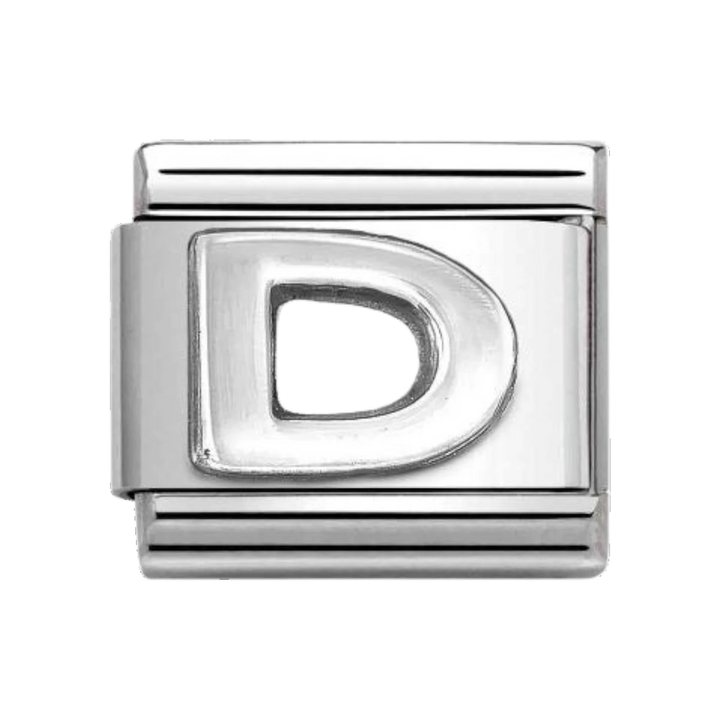 Nomination Classic Oxidised Silver Letter D Charm 330113_04