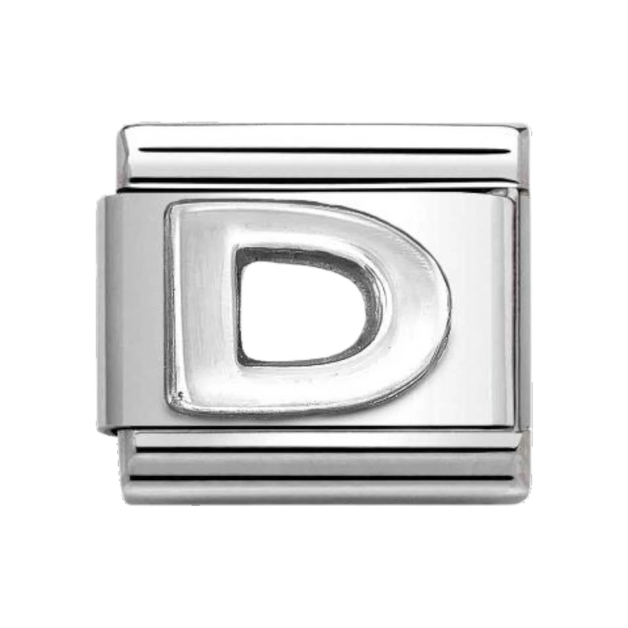 Nomination Classic Oxidised Silver Letter D Charm 330113_04