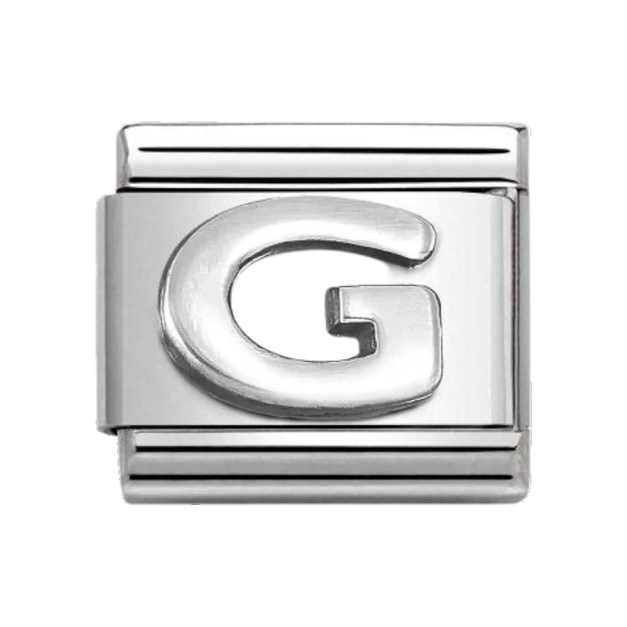 Nomination Classic Oxidised Silver Letter G Charm 330113_07