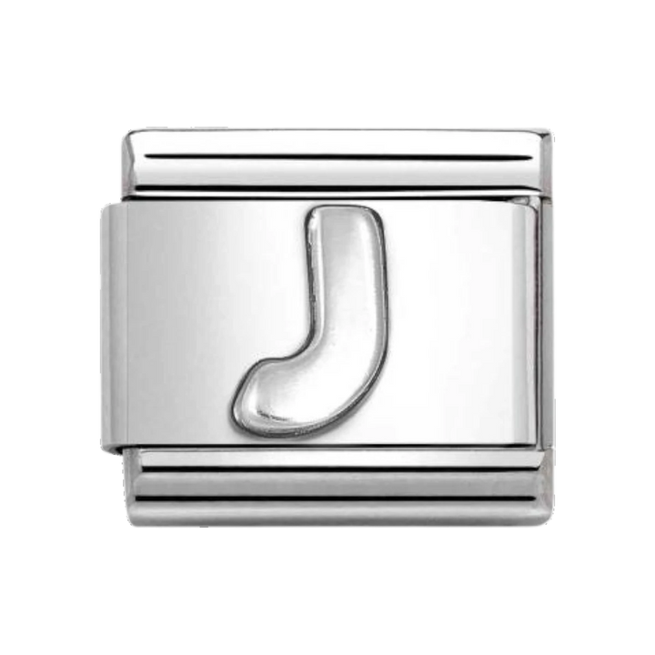 Nomination Classic Oxidised Silver Letter J Charm 330113_10