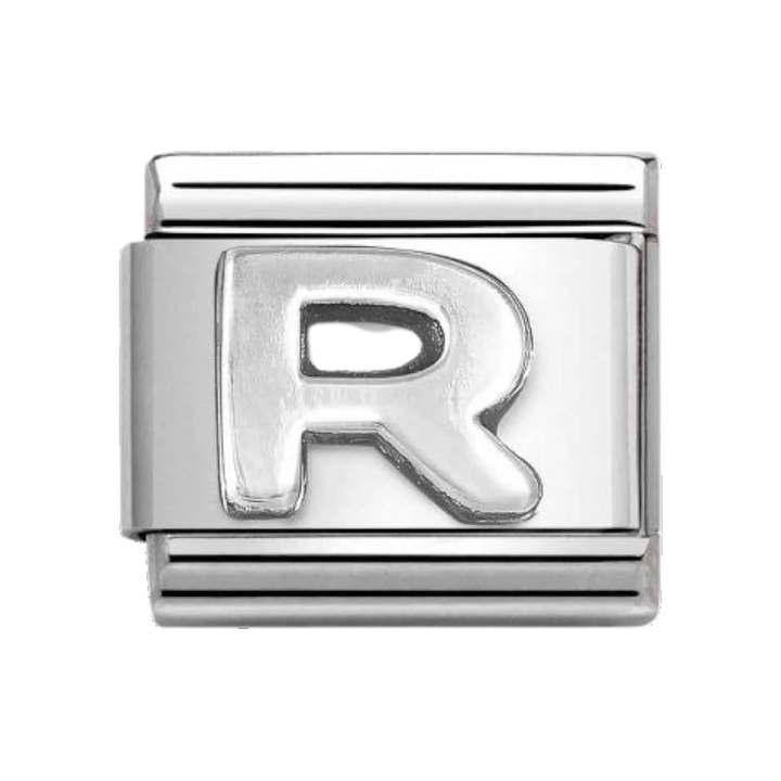 Nomination Classic Oxidised Silver Letter R Charm 330113_18