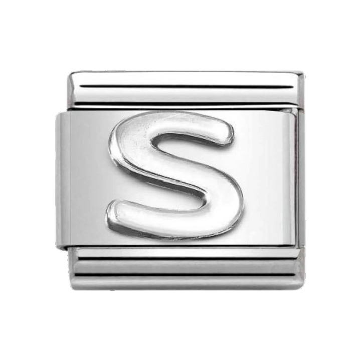 Nomination Classic Oxidised Silver Letter S Charm 330113_19
