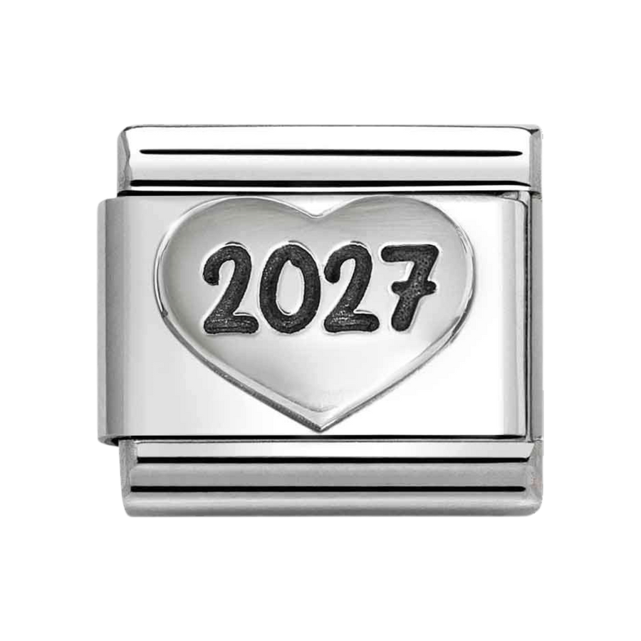 Niche Jewellery Nomination Silver Oxidised 2027 Heart Charm