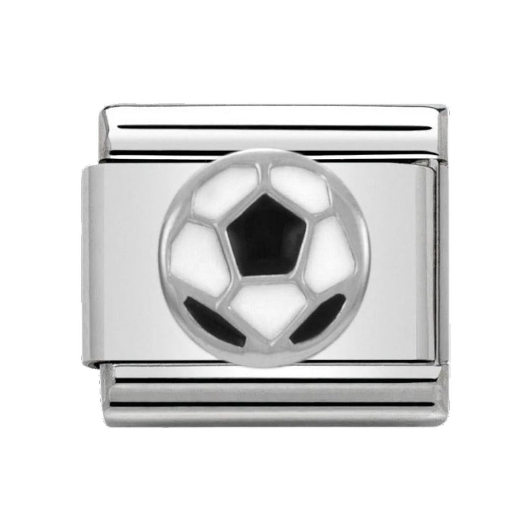 Nomination Classic Silver and Enamel Soccer Ball Charm 330202_13