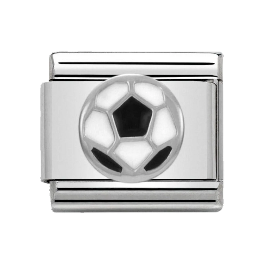 Nomination Classic Silver and Enamel Soccer Ball Charm 330202_13