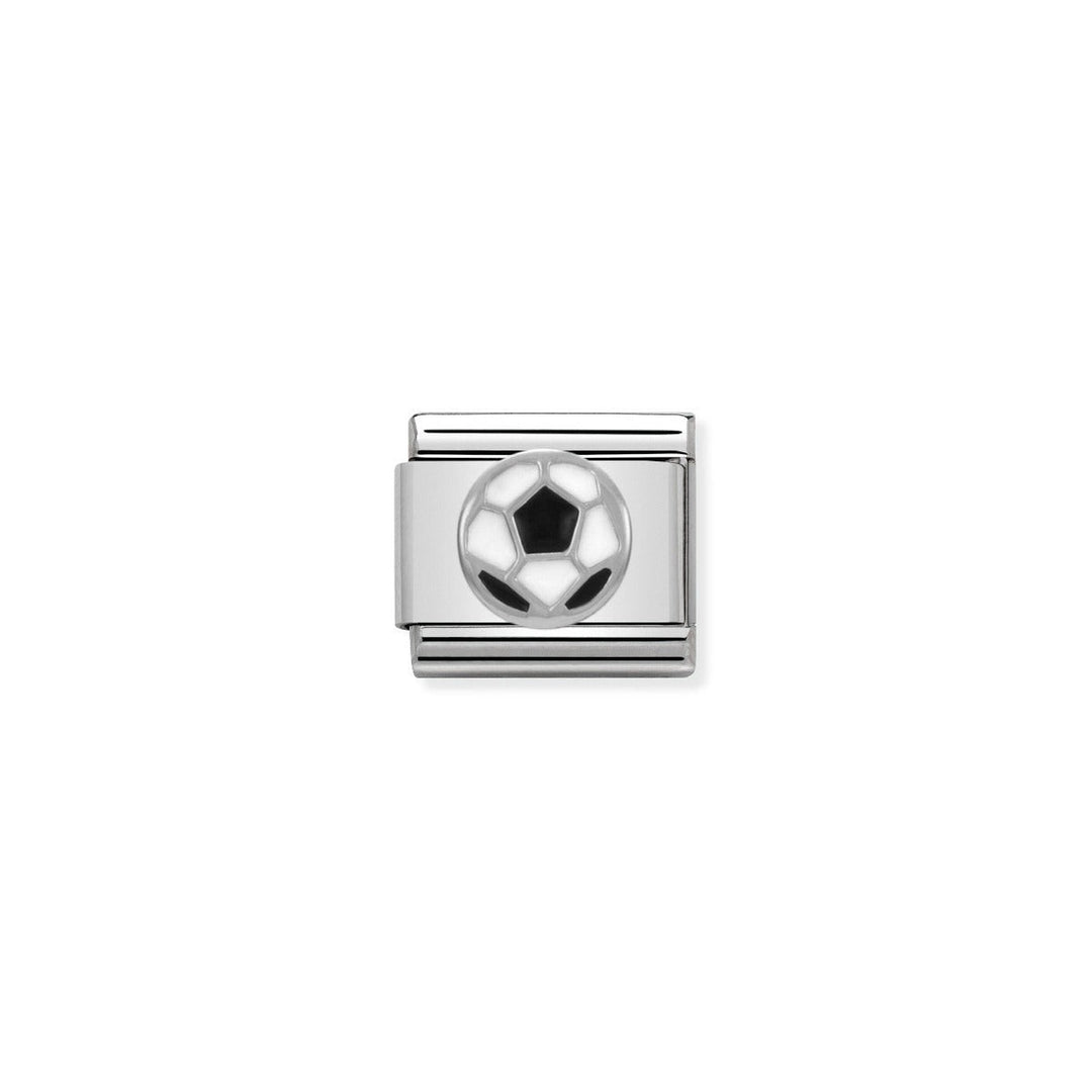 Nomination Classic Silver and Enamel Soccer Ball Charm 330202_13