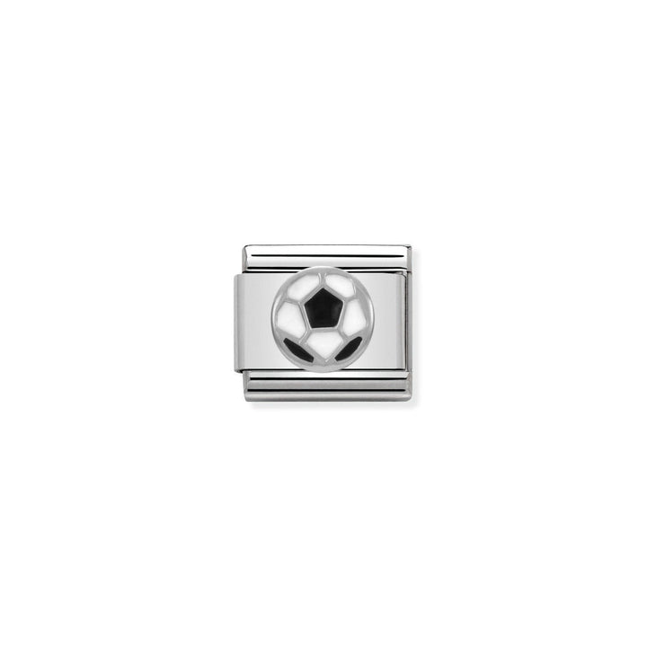 Nomination Classic Silver and Enamel Soccer Ball Charm 330202_13