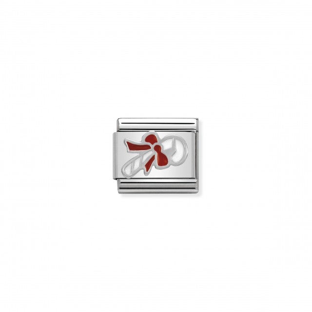 Nomination Classic Red and White Enamel Silver Candy Cane Charm 330204_07