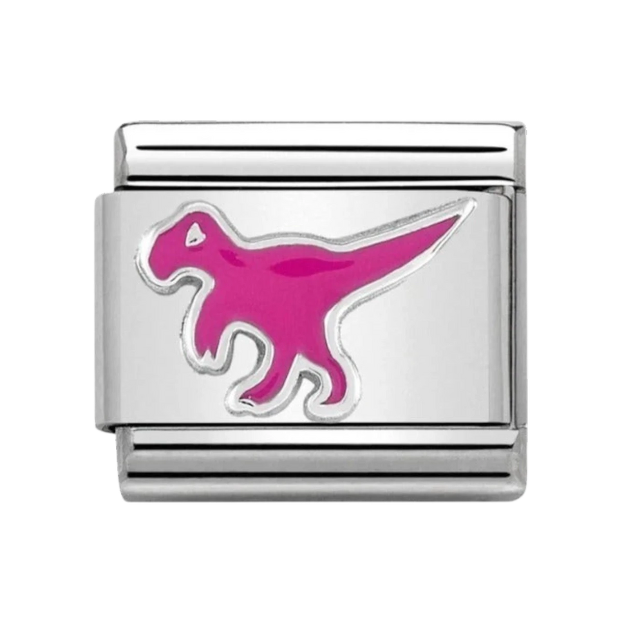 Nomination Classic Pink Enamel Dinosaur Charm 330204/21