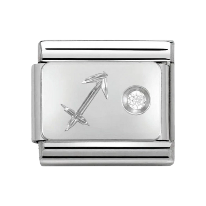 Nomination Silver and Zirconia Classic Sagittarius Charm 330302_09