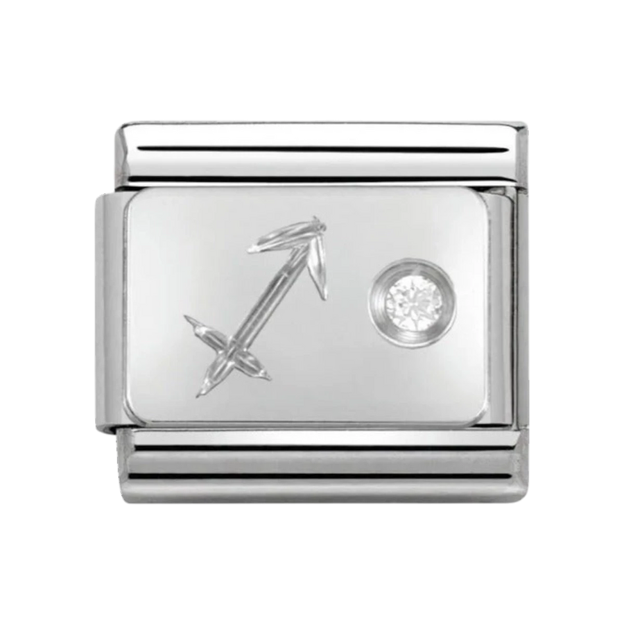 Nomination Silver and Zirconia Classic Sagittarius Charm 330302_09