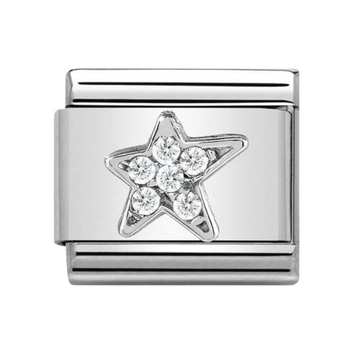 Nomination Classic Symbols - Cubic Zirconia and 925 Silver Asymmetric Star 330304_25