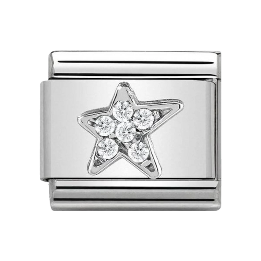 Nomination Classic Symbols - Cubic Zirconia and 925 Silver Asymmetric Star 330304_25