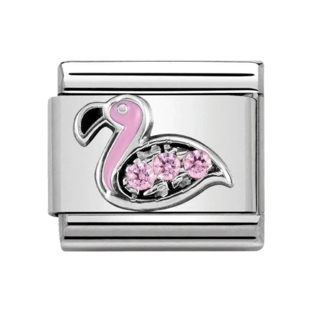 Nomination Classic Silver and Pink Flamingo Charm 330304_31