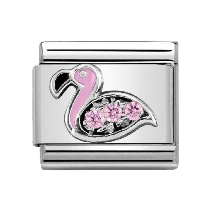 Nomination Classic Silver and Pink Flamingo Charm 330304_31
