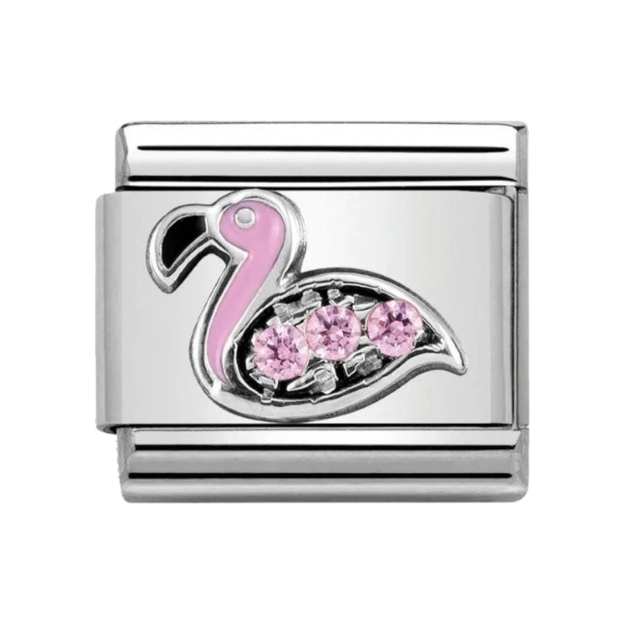 Nomination Classic Silver and Pink Flamingo Charm 330304_31