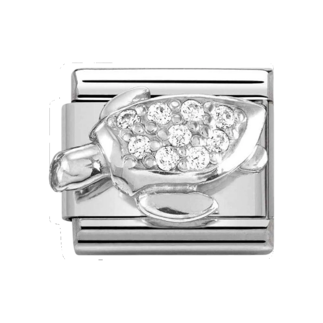 Nomination Silver and Zirconia Sea Turtle Charm 330304_46