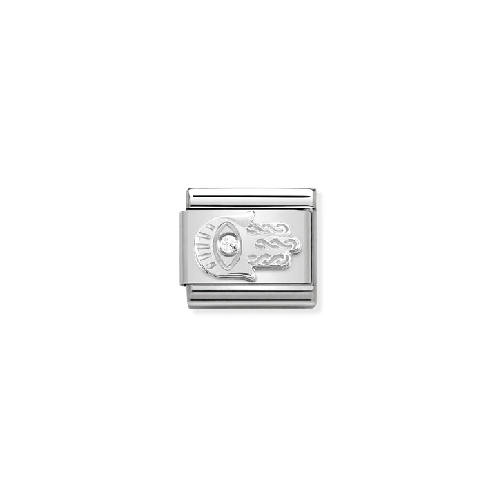 Nomination Classic Silver and Zirconia Hand of Fatima Charm