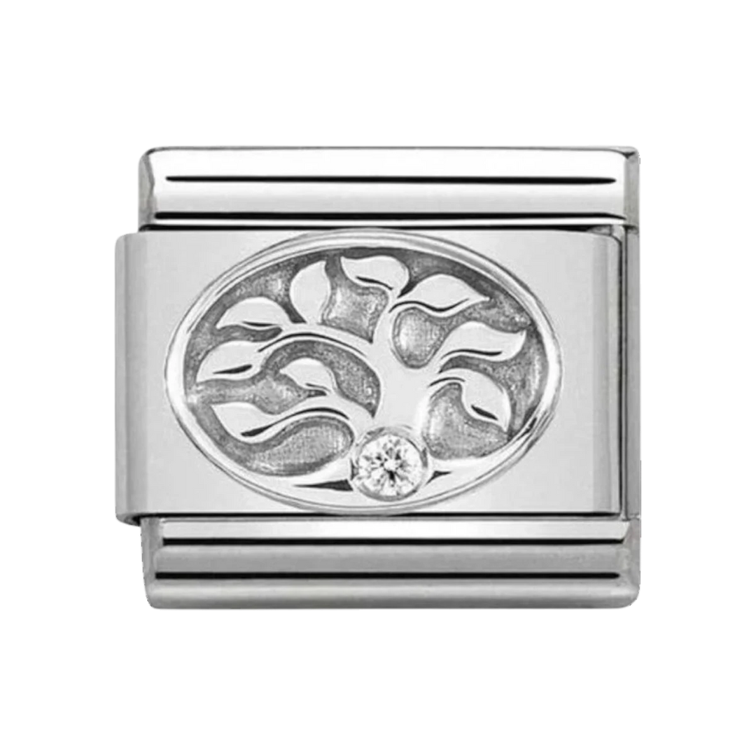 Nomination Classic Silver and Zirconia Tree of Life Charm 330311/10